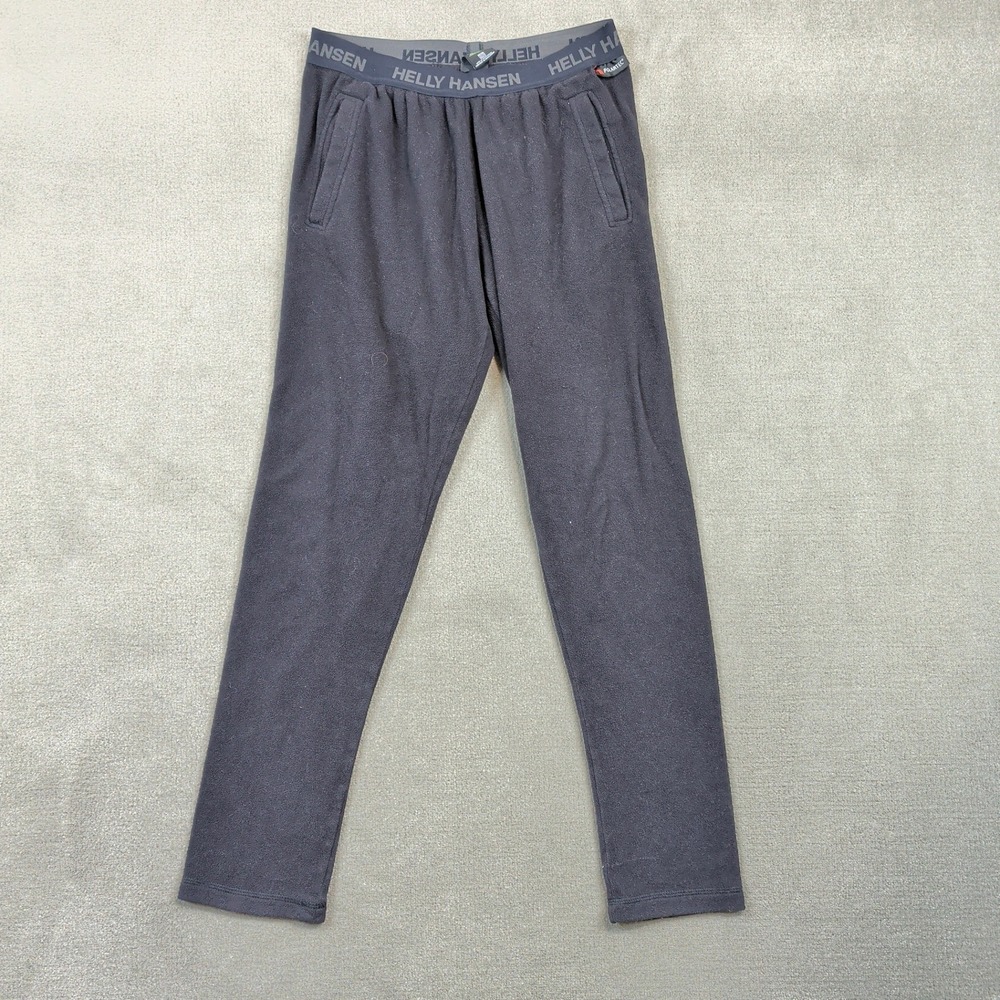 Helly Hansen Pants Mens Medium Black Polartec Fleece Recycled Polyester Active
